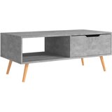 Furnova Klubska mizica betonsko siva 100x49,5x43 cm inženirski les, (21915289) | Shoptok.si