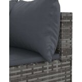  8-dijelna vrtna garnitura od poliratana s jastucima siva | shoptok.hr