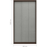  Plise komarnik za okna aluminij rjav 80x160 cm | Shoptok.si