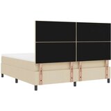 vidaXL Krevet s oprugama s madracem Bež Super King Tkanina | shoptok.hr