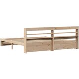 vidaXL Okvir kreveta s uzglavljem 180 x 200 cm masivna borovina | shoptok.hr