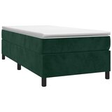  Okvir za krevet s oprugom tamnozeleni 90x190 cm baršunasti | shoptok.hr