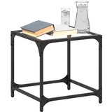 vidaXL Klubske mizice s stekleno površino 2 kosa 40x40x40 cm jeklo Cene