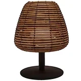 Namizne svetilke Lampe à poser Bohème LED sans fil abat-jour rotin pisana