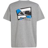 O'neill Majica 'Essentials 90s' azur / pegasto siva / črna | Shoptok.si