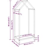  Stalak za drva crni 40x25x90 cm hladno valjani čelik | shoptok.hr