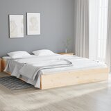 Maison Chic Posteljni okvir - Dvoposteljna postelja - Zakonska postelja iz trdnega lesa 135x190 cm-J14551, (21768464) | Shoptok.si