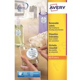 Avery Zweckform Etikete za označevanje, ovalne 63,5 x 42,3 mm - L6024REV-25 Cene