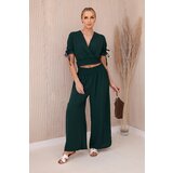 Kesi Women's blouse + trousers set - dark green | shoptok.hr