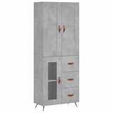  Visoka komoda siva betona 69,5x34x180 cm od konstruiranog drva | shoptok.hr