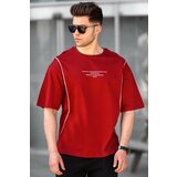 Madmext T-Shirt - Burgundy - Oversize Cene