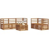  Setovi sofa Čvrsto drvo akacije | shoptok.hr