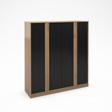 Marckeric Crni/u prirodnoj boji ormar u dekoru hrasta 180x197,5x53 cm Dennis – | shoptok.hr