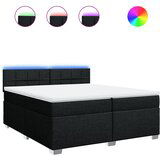 The Living Store Box spring postelja z vzmetnico črn 200x200 cm blago - Box Spring Postelja, (21496628) | Shoptok.si