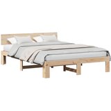  Krevetna konstrukcija Prirodna 150 x 200 cm Čvrsto borovo drvo | shoptok.hr