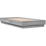  Okvir kreveta s LED svjetlima siva boja hrasta 75 x 190 cm | Eponuda.com