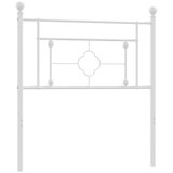  Metalno uzglavlje bijelo 100 cm | shoptok.hr