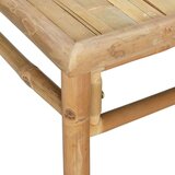  6-dijelna vrtna garnitura od bambusa sa svjetlosivim jastucima | shoptok.hr