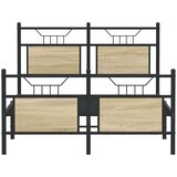vidaXL Okvir kreveta bez madraca boja hrasta sonome 120x190 cm drveni | shoptok.hr