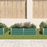  Povišena vrtna gredica 160 x 80 x 45 cm pocinčani čelik zelena | Eponuda.com