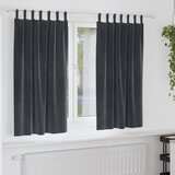 vidaXL Zavjese Tamno siva Poliester 140 x 175 cm Tamno sive zavjese Cijene
