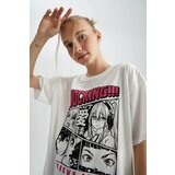 Defacto Coool Oversize Fit Printed Short Sleeve T-Shirt