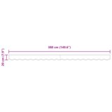 vidaXL tenda valance za 4 m okvir Zelena in rumena 3.8x0.2 m | Shoptok.si