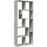 vidaXL Sobna pregrada / regal za knjige sivi 67 x 25 x 161,5 cm drveni | shoptok.hr