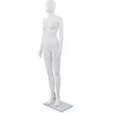  Celotna ženska izložbena lutka s stekleno osnovo bela 175 cm