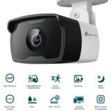 Tp-link VIGI 4MP zunanja IR Bullet mrežna kamera (do 2560 × 1440 H.265+ 30fps) | Shoptok.si
