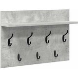  Vješalica za kapute na zidu Zidne Betonski sivi 60 x 40 x 12 cm | Eponuda.com