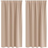  Zavjese za blackout s prstenovima 2 pcs Sivo-smeđa 175 x 140 cm | shoptok.hr