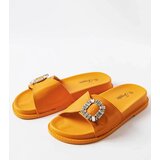  Orange flip-flops embellished with rhinestones Griegsvei | Shoptok.si