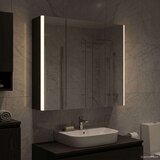  Kupaonski ormar s ogledalom Crni hrast 63 5 x 15 5 x 60 5 cm | shoptok.hr