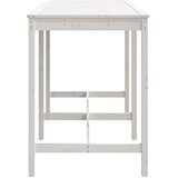  Vrtni stol bijeli 159,5 x 82,5 x 110 cm od masivne borovine | Eponuda.com