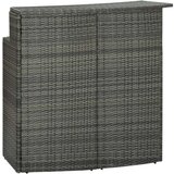  3-dijelni vrtni barski set s jastucima sivi | shoptok.hr