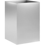  Vrtna saksija 2 kom. Srebrna 40 x 40 x 75 cm Pocinčani čelik | shoptok.hr