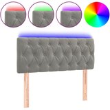 Maison Chic led posteljno vzglavje - vzglavna omarica - nočna omarica svetlo sivo 90x7x78/88 cm žamet, (21708974) Cene