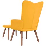  Stolica za opuštanje s osloncem za noge boja senfa baršunasta | shoptok.hr
