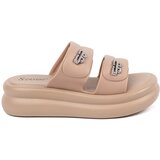 SEASTAR Beige women's platform flip-flops Cijene