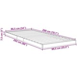  Posteljni okvir Sonoma hrast 80 x 200 cm Konstruiran les, (5000121192) Slike