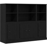  Visoki kabinet Črna hrast 132x35,5x103,5 cm Inženirski les, (22046407) | Shoptok.si