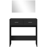  Toaletni stolić s ogledalom crni 80x39x80 cm | shoptok.hr