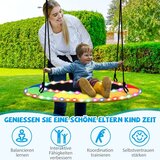  Gugalnik s pladnjem s LED gugalnikom promjera 100 cm za djecu i odrasle u duginim bojama. | shoptok.hr