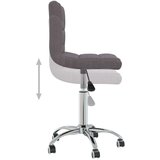 vidaXL Vrtljiv jedilni stol taupe blago, (20940169) | Shoptok.si