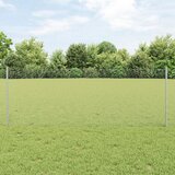 vidaXL Ograjne stebre 5 kos U-kanal 80 cm pocinkano jeklo, Šesterokotna ograja 0.8x10 m pocinkano jeklo Cene