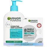 Garnier Pure Active Set gel za čišćenje lica + flasteri za prištiće | shoptok.hr