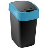 Curver Črn/moder plastičen koš za smeti za ločevanje odpadkov 9 l Flip Bin – Cene