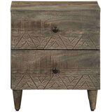 vidaXL Noćni ormarići 2 kom svijetlo sivi 40x33x46 cm Puno drvo Mango | shoptok.hr