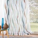 Douceur d intérieur Bela/modra prosojna zavesa 140x280 cm Lisana – | Shoptok.si